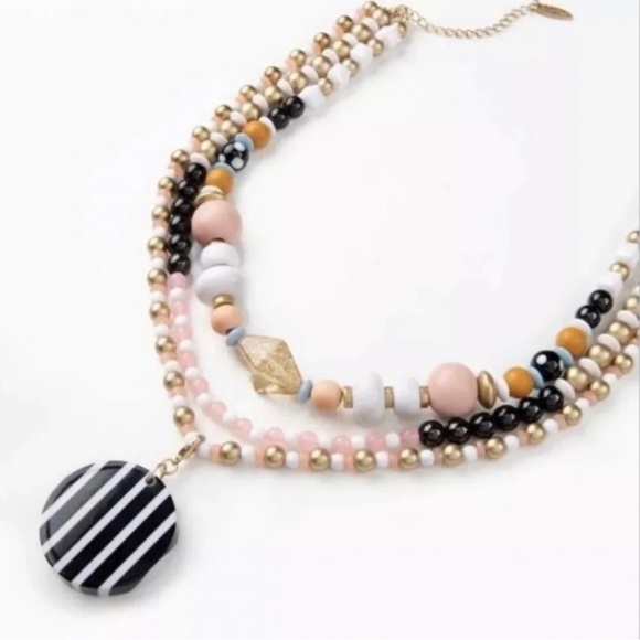 Plunder POPPY ALICE Necklace Multi-colored bead strands with removable pendant - Picture 9 of 9